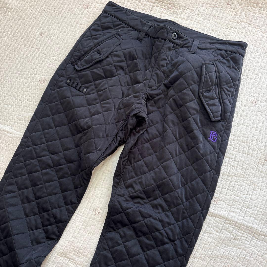 パーリーゲイツ 中綿キルティング防寒ジョガーパンツ ロゴ刺繍 冬