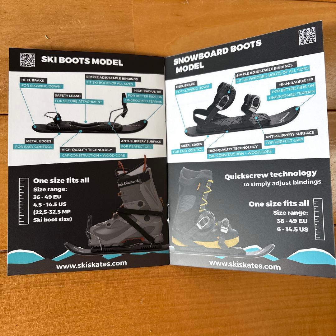 美品】使用回数2回 SKISKATES スノーボードブーツ用 Snowfeet - メルカリ