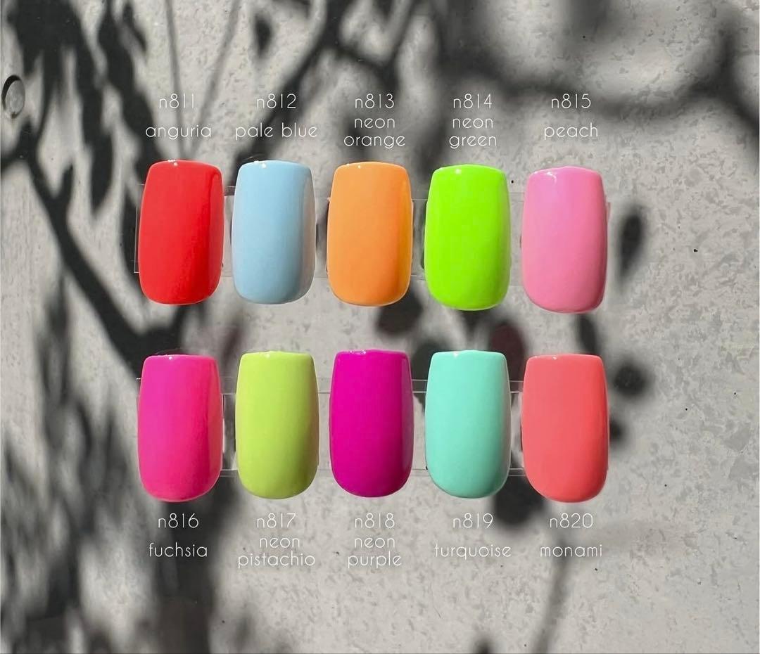 lem. ペールネオン レトロ 10色セット レム 楽天市場】lem. レム カラージェル ペールネオン シリーズ 10色セット
