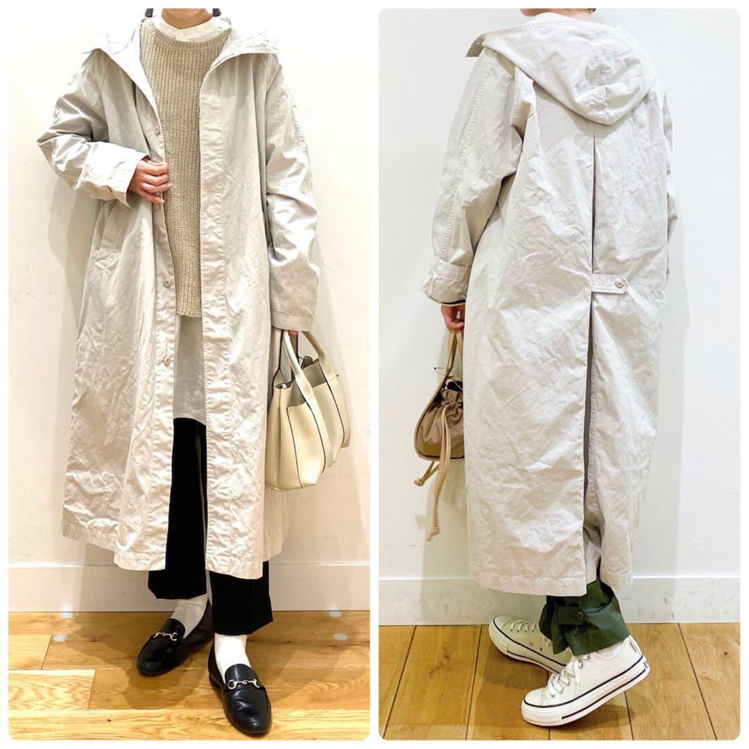 完売人気✨かぐれKagure コットンオーバーダイフードロングコート ジャケット かぐれ（カグレ）の「コットンオーバーダイフードロングコート（その他