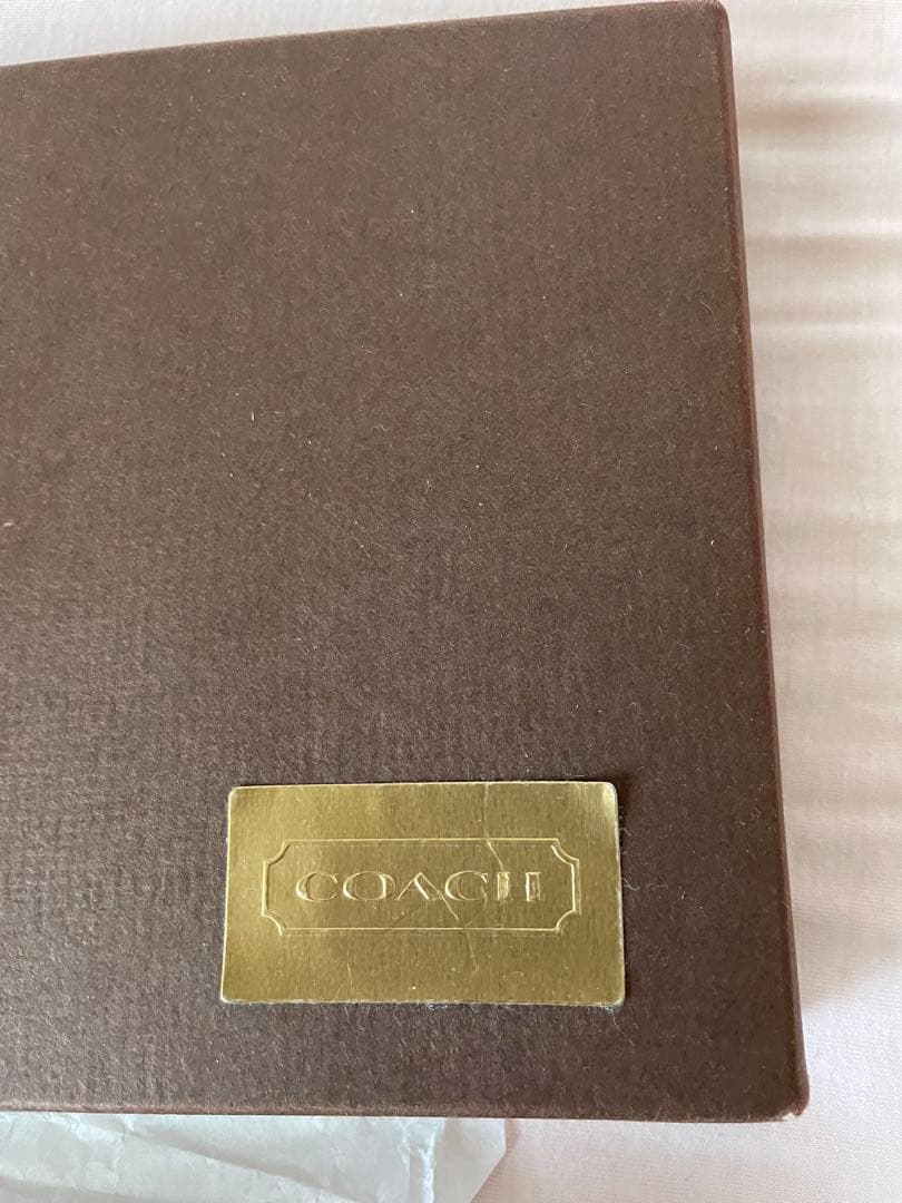 美品】COACHダークブラウン レザーカシミヤ手袋L 専用箱付12時間以内