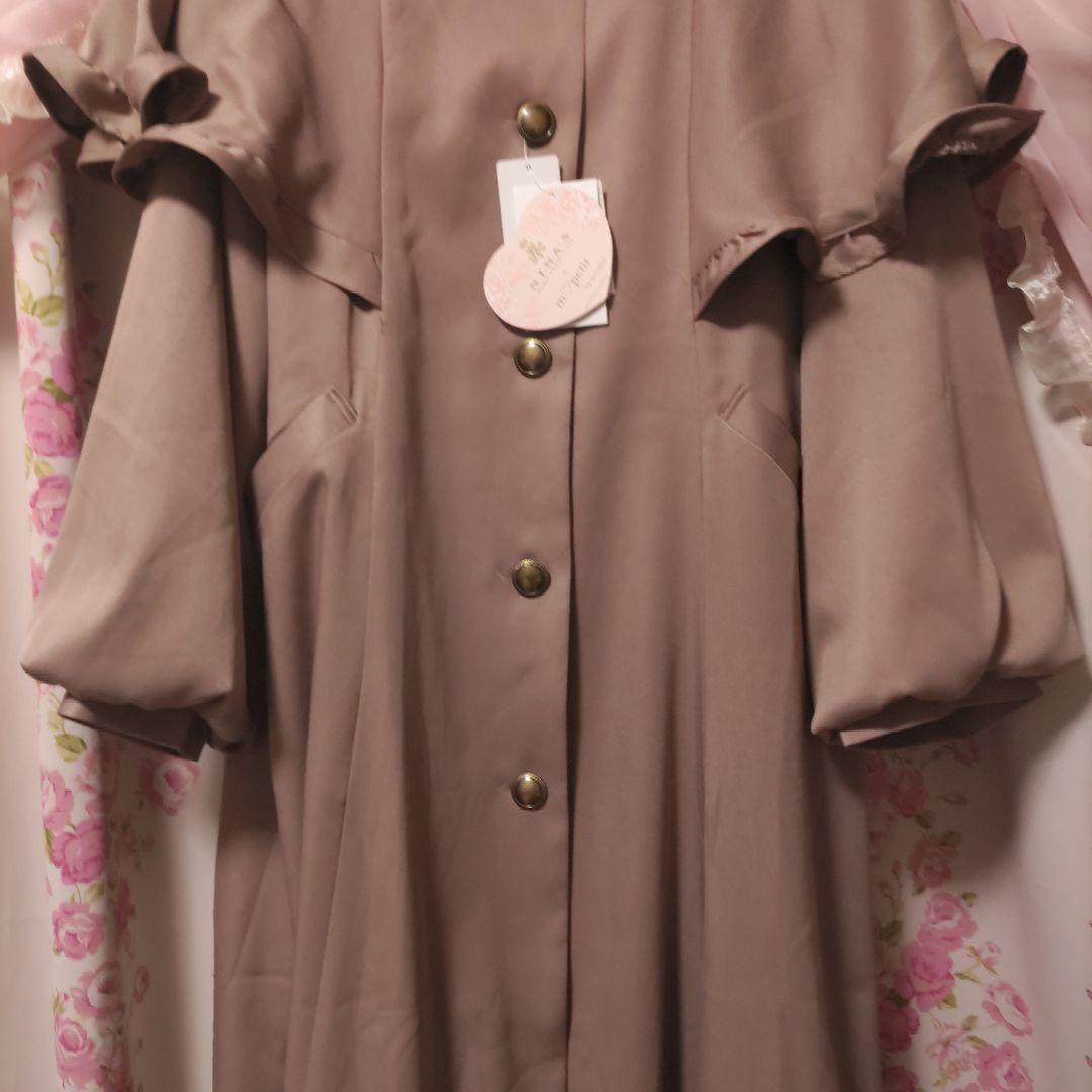 お値下げ 4Lサイズ 青木美沙子 NINA'S ケープデザインコート(中桃