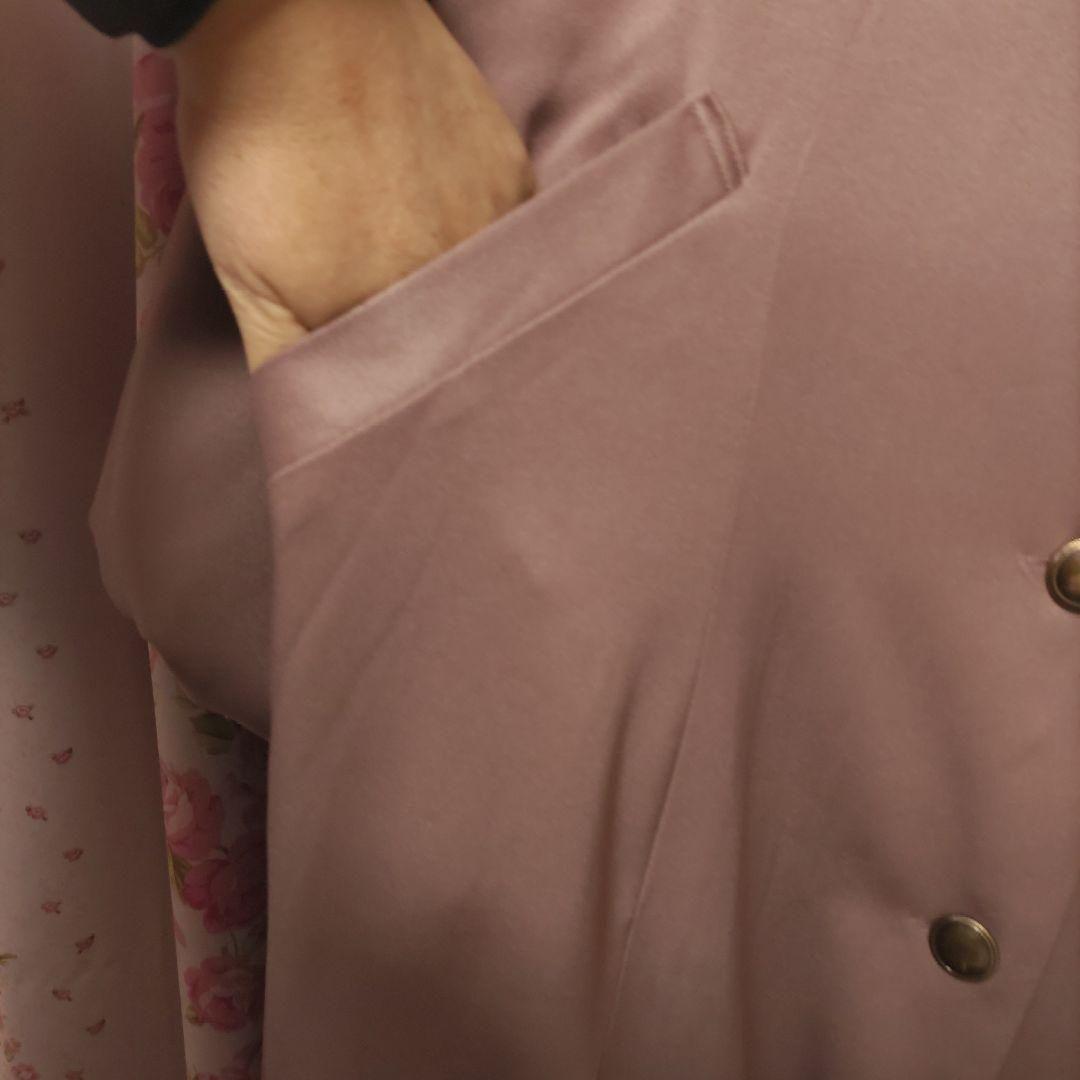 お値下げ 4Lサイズ 青木美沙子 NINA'S ケープデザインコート(中桃