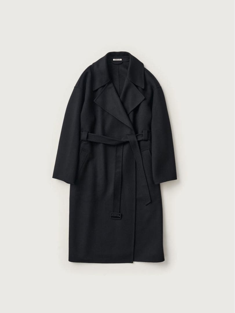 ジャケット・アウター EXCLUSIVE CASHMERE MELTON HAND SEWN COAT Auralee Cashmere Melton Hand Sewn Blouson - Black – Kith