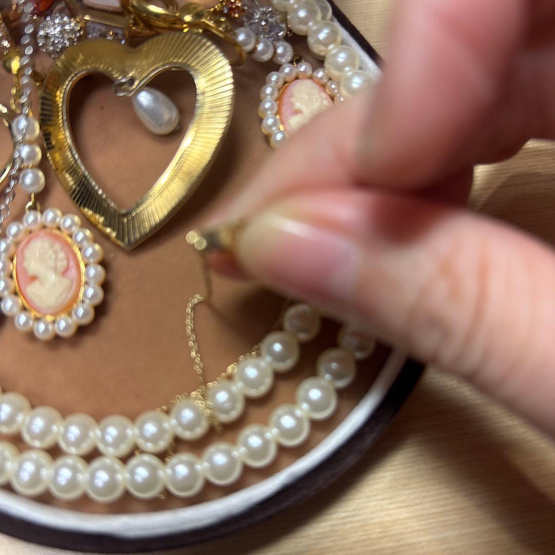 遺品生前整理アクセサリーセットまとめ売り ブローチ K18など