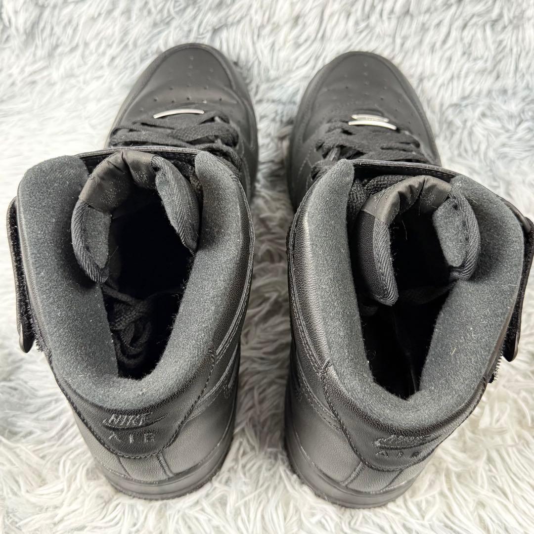 Nike Air Force 1 シュプリーム MID 黒 28.5cm 美品