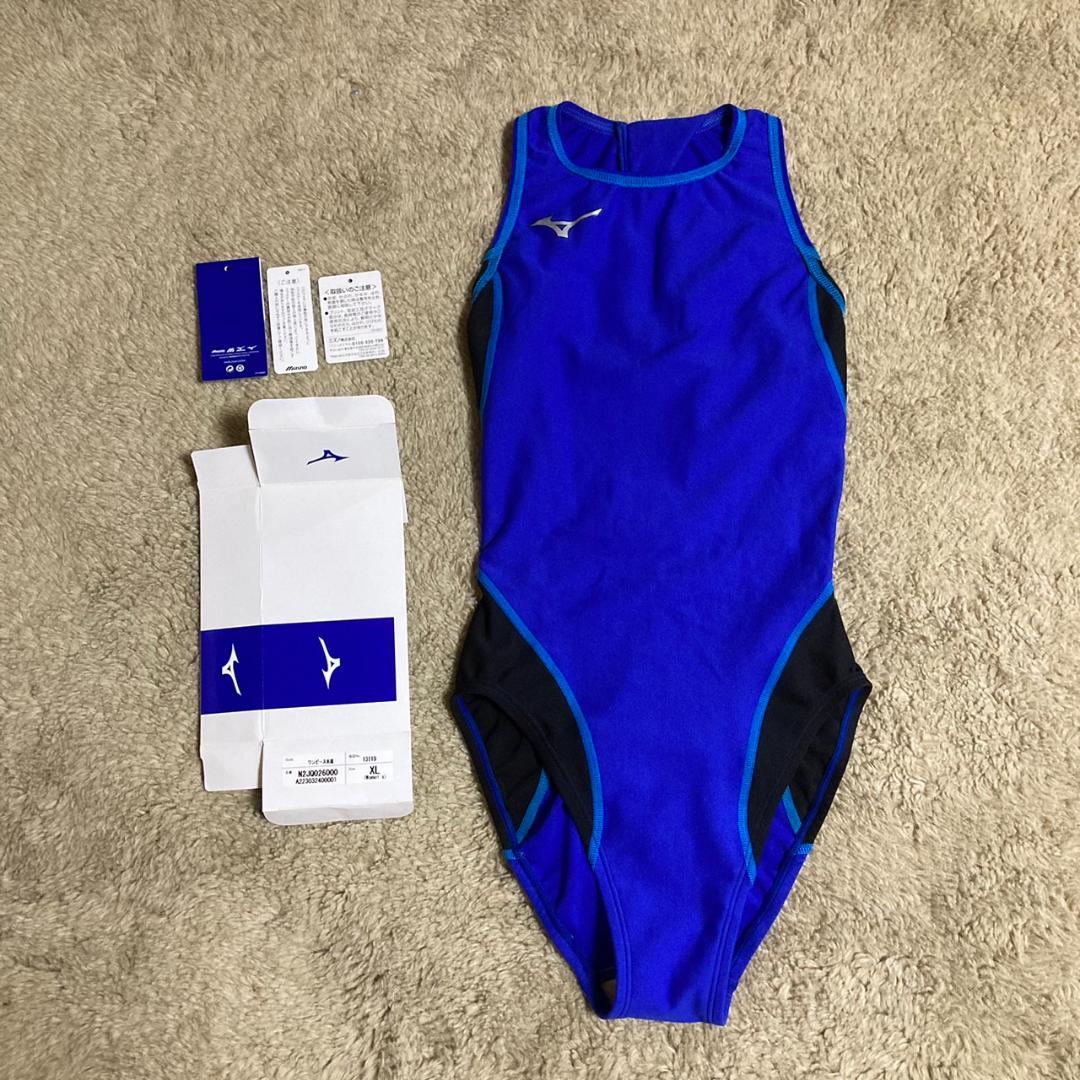 ウォーターポロ　ミズノ　水球水着　レディース　XL 競泳水着 Mizuno水球水着ウォーターポロ ハイレグバックジップ ブラツク×レッド