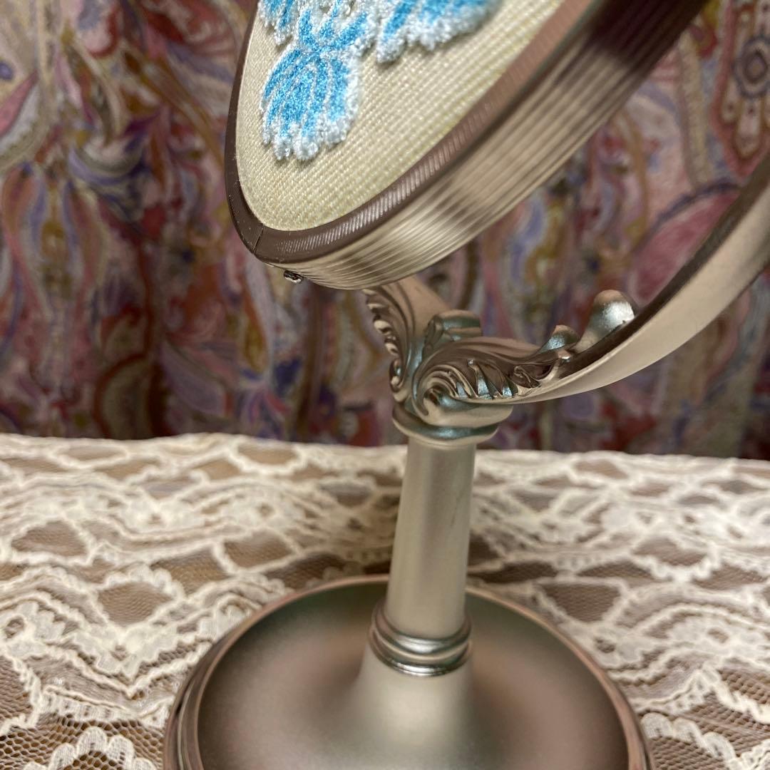 資生堂 スタンドミラー 花椿 SHISEIDO 昭和レトロ 記念品 化粧鏡