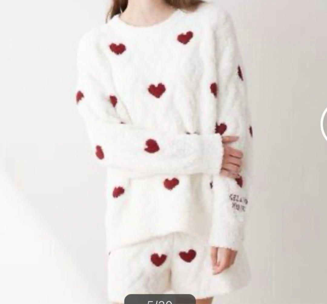 gelato pique ジェラートピケ ハートアラン 上下セット - メルカリ