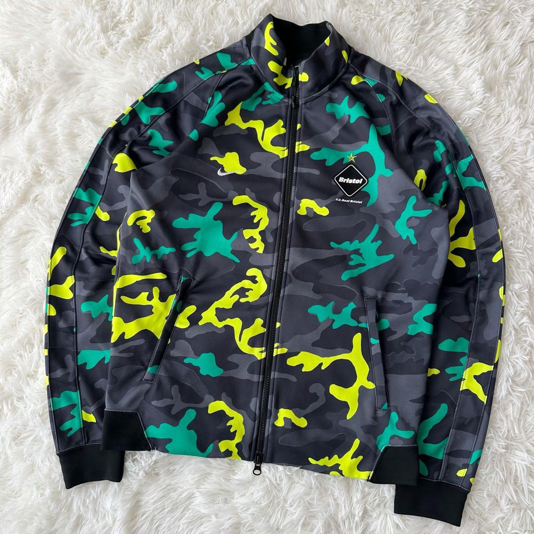 F.C.Real Bristol × NIKE 迷彩 ジャケット総柄 刺繍ロゴS