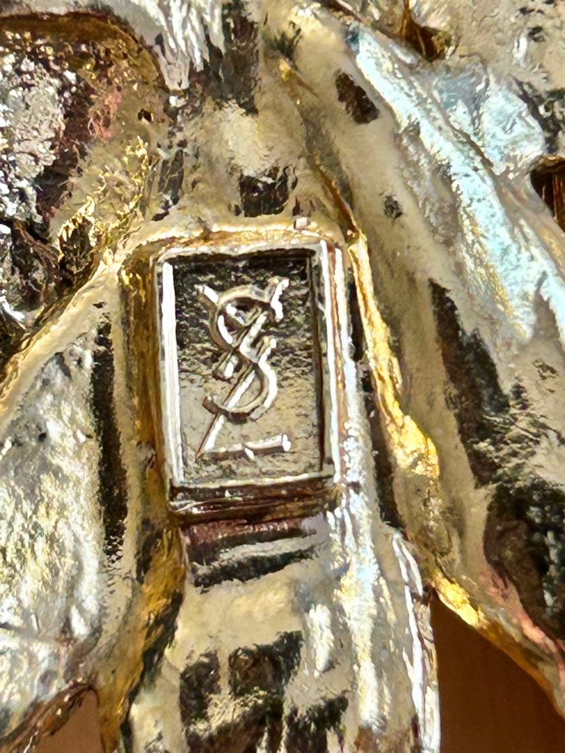 YSL イヴ・サンローラン ブローチ・イヤリングセット 希少価値 大きい