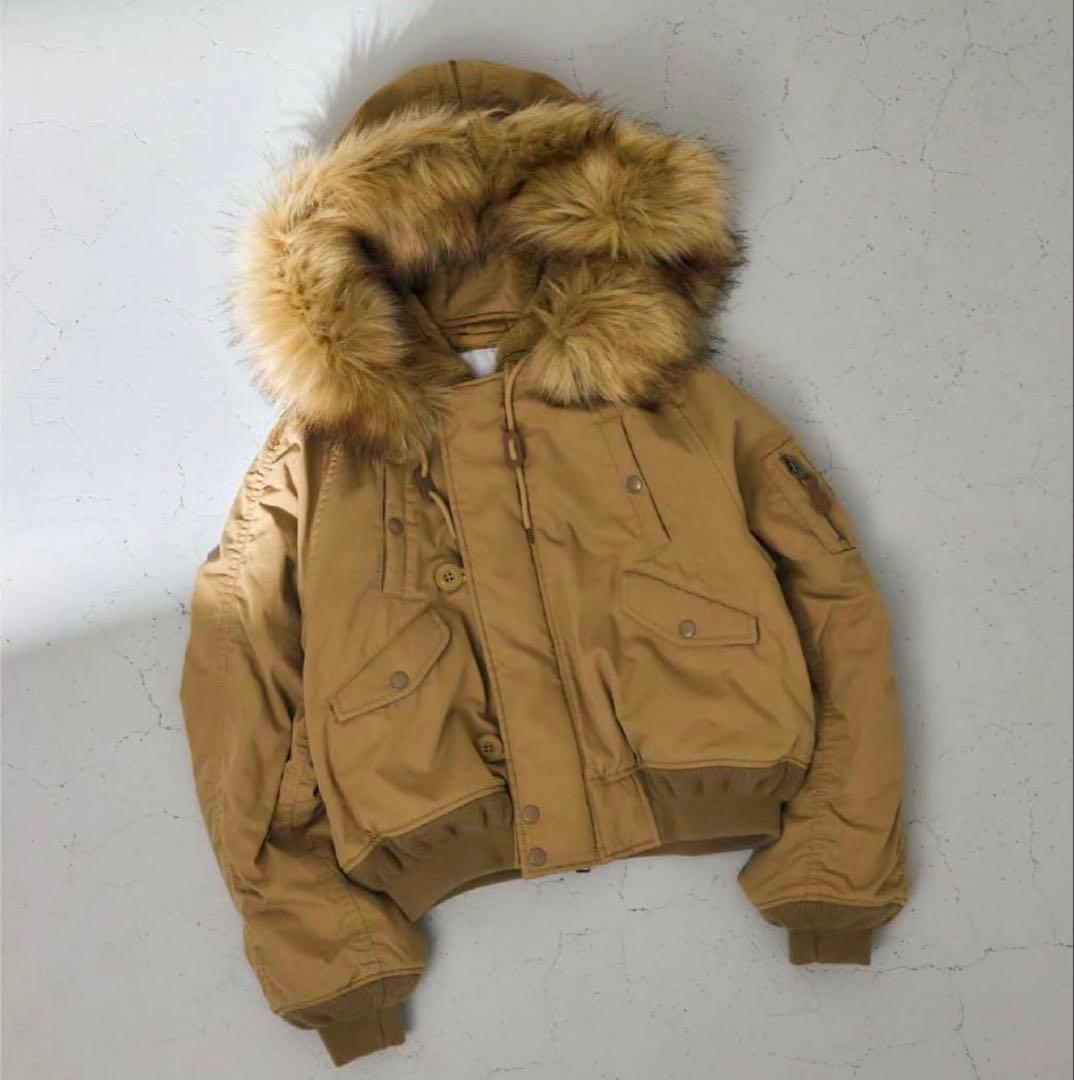 MOUSSY 今期 SHORT N2B ベージュ MOUSSY（マウジー） ブルゾン アウター 「25年AW新作」SHORT N2B