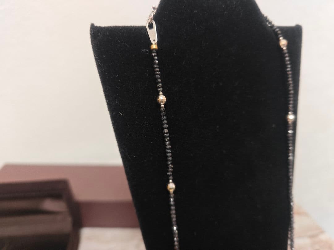 ラフォーレ ブラックダイヤモンド ネックレス K18WG 20.0ct