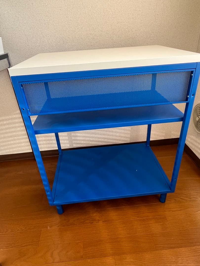 IKEA PLATSA プラッツァ オープンシェルフユニット ブルー/ホワイト