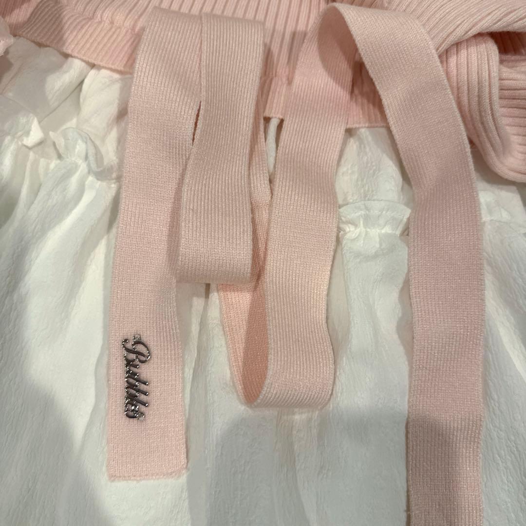 bubbles ケーブルオフショルワンピース ピンク - メルカリ