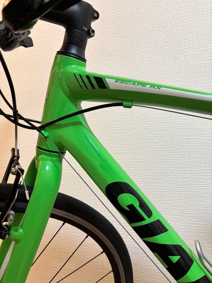 引き取り限定】GIANT ESCAPE RX3 グリーン クロスバイク - メルカリ