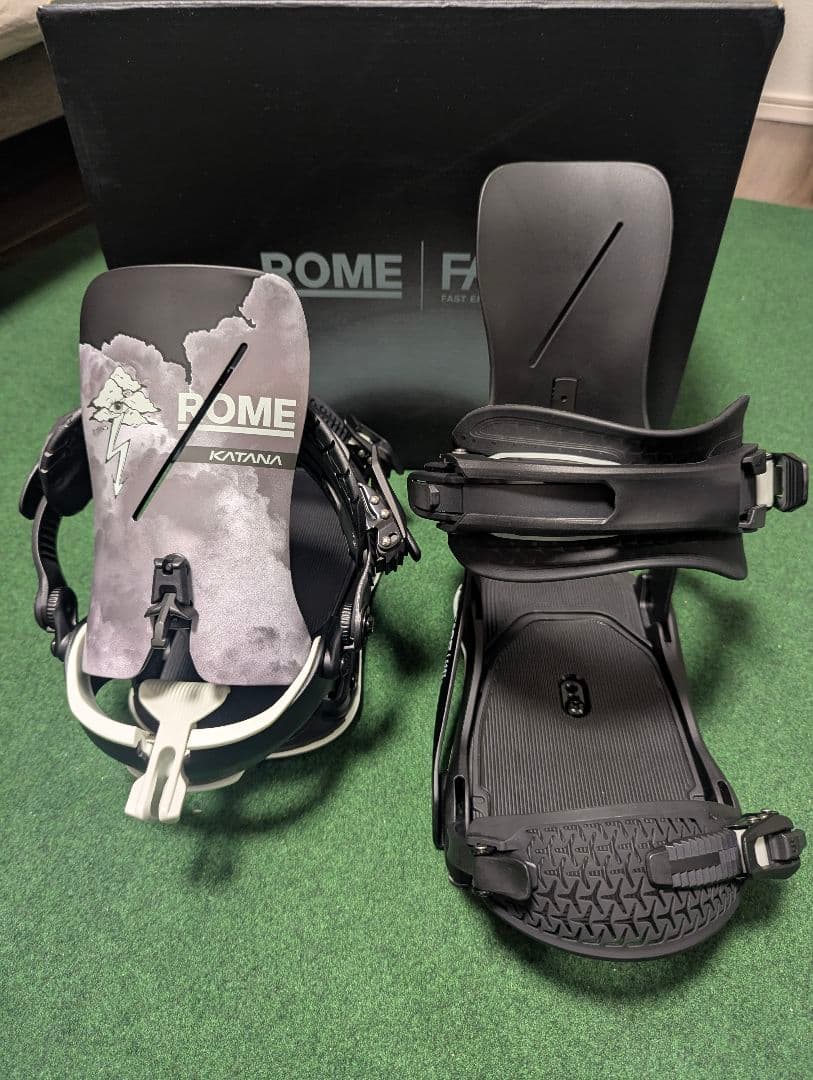 【25-26】Rome Katana AW FASE x Stale L/XL Rome Katana AW Snowboard Bindings 2026 | evo