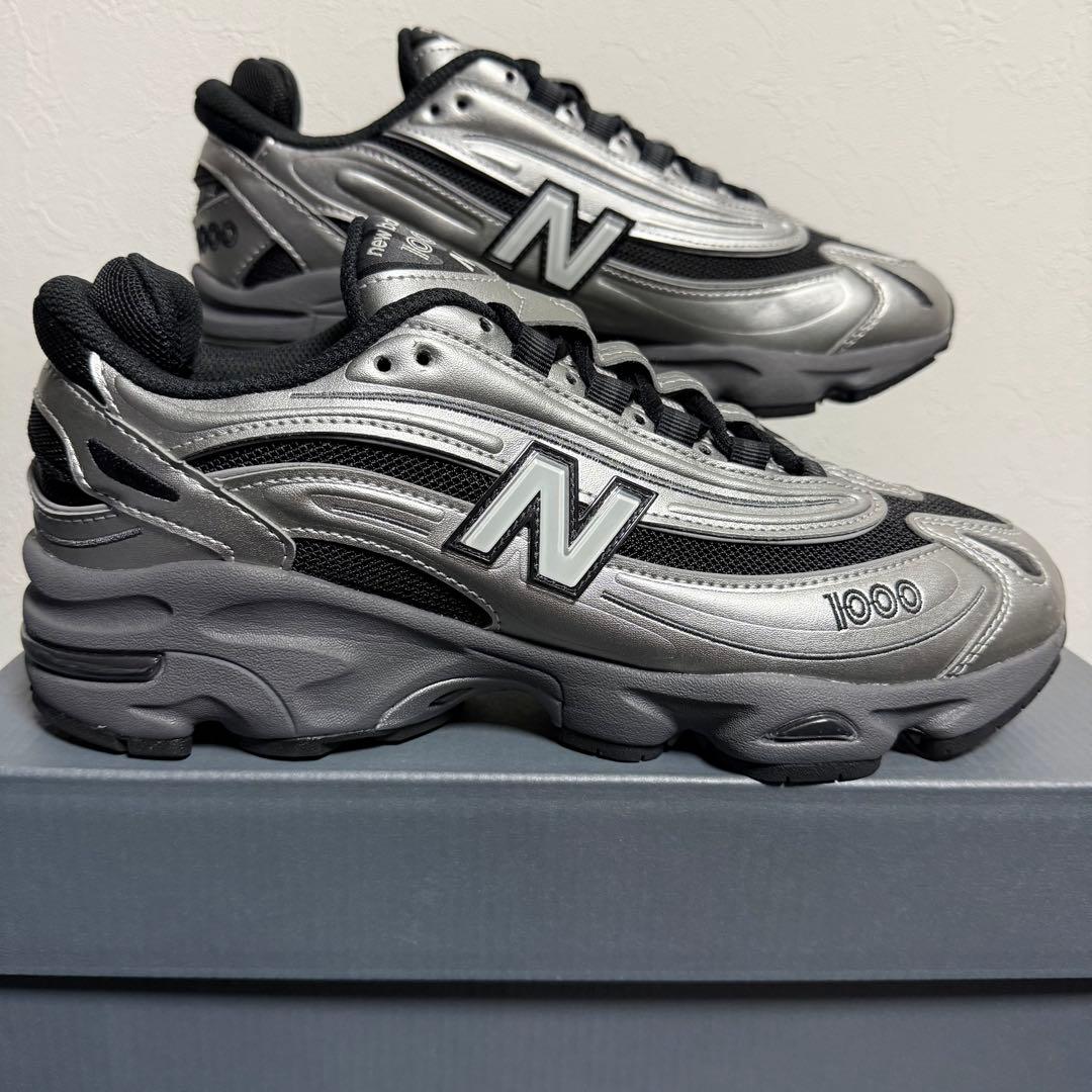 新品 NEW BALANCE M1000EGR シルバー ブラック 23.0cm
