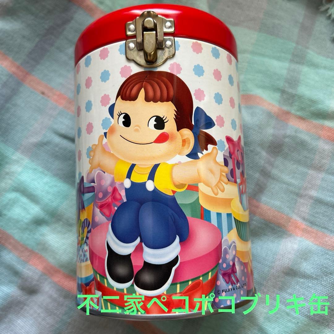 不二家 ペコちゃん ポコちゃんブリキ空缶 美品 - メルカリ