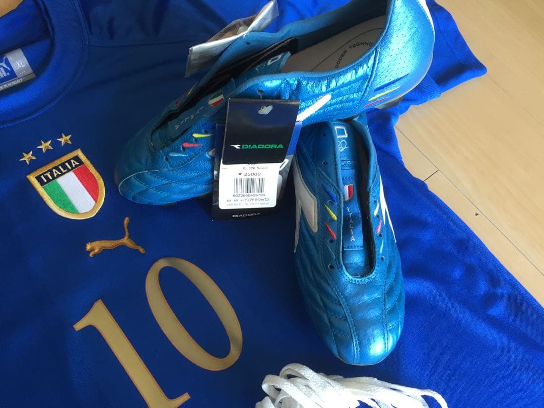 ロベルト・バッジョ イタリア代表引退試合スパイク 限定着用メモリアル