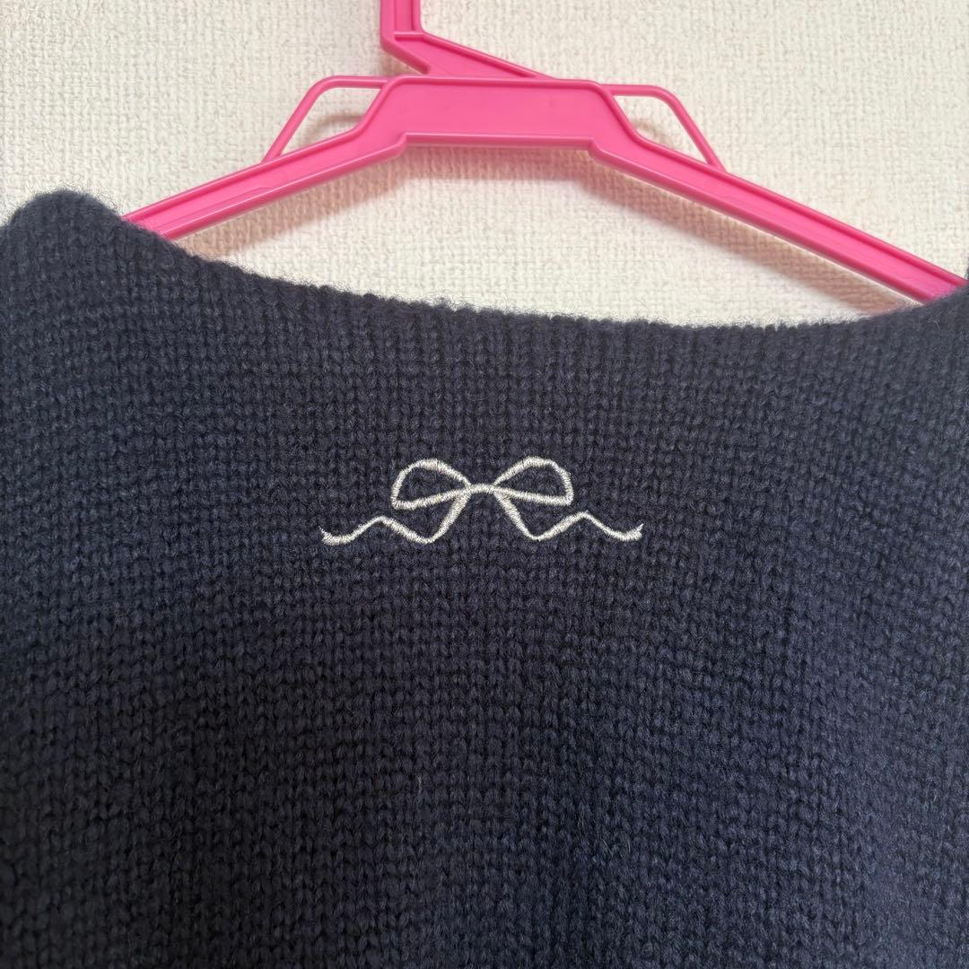 Fickle Bebe/フィクルベベ セーラーカラーニット ネイビー