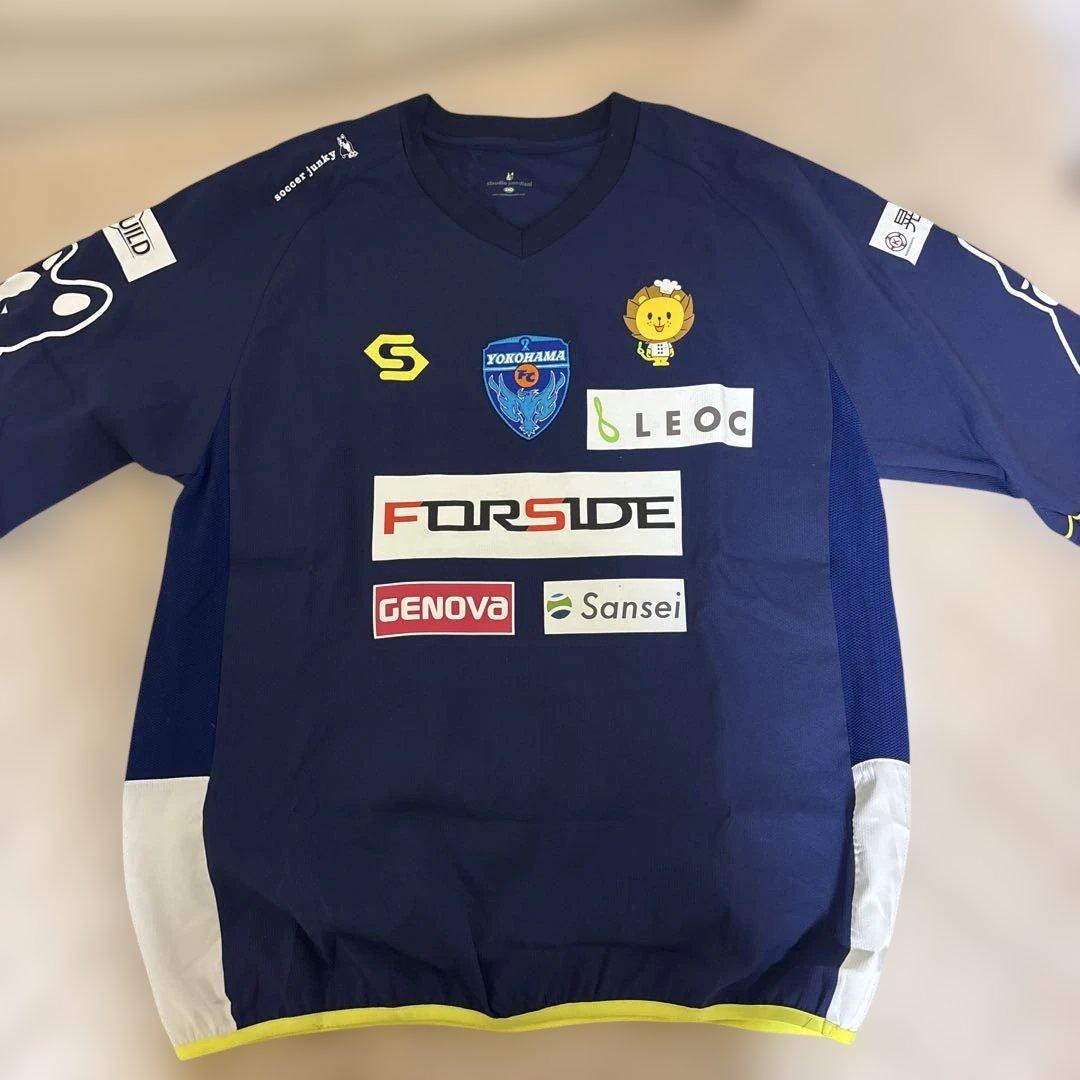 横浜FC 支給品 ピステ上下 SOCCER JUNKY 横浜FC 練習着 ピステ 支給品