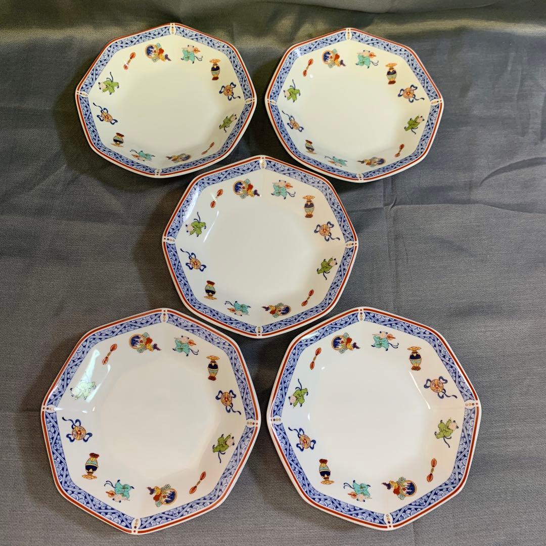 ナルミ セット 中華 唐子 八角皿 レンゲ 豆皿 大皿 丼 プレート - メルカリ