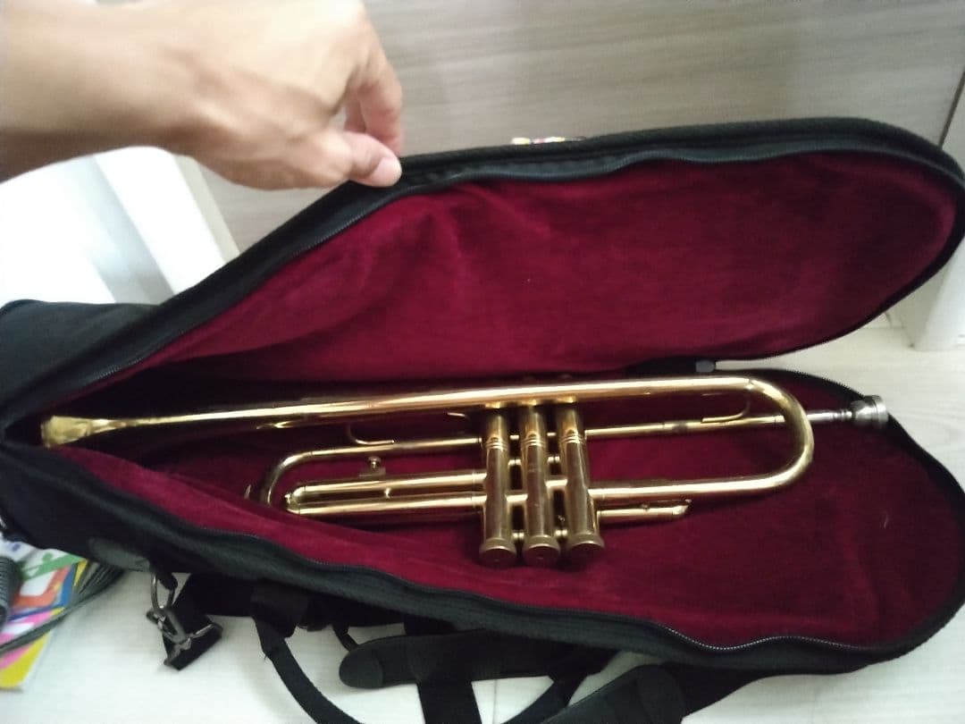 即戦力】TOKAN トランペット ゴールド マウスピース、専用バッグ付