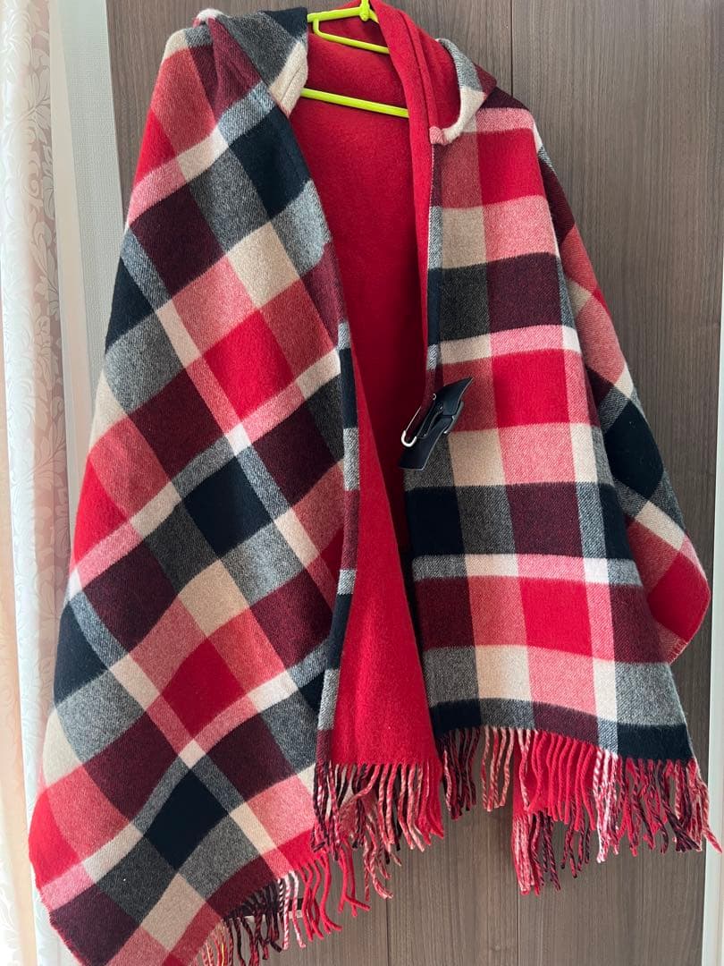 BLUE LABEL CRESTBRIDGE フード付きポンチョ 38 ブルーレーベル