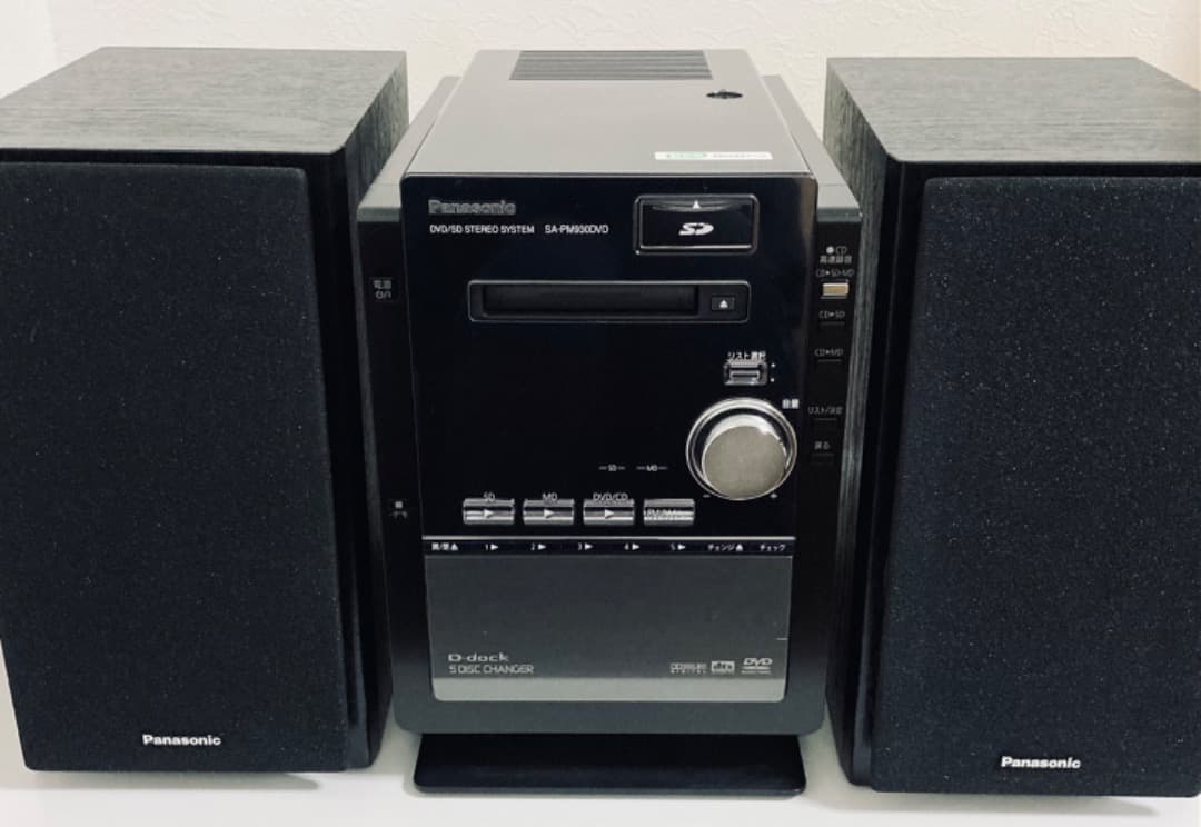 中古品】パナソニック CD MD コンポ ステレオ SA-PM930DVD - メルカリ