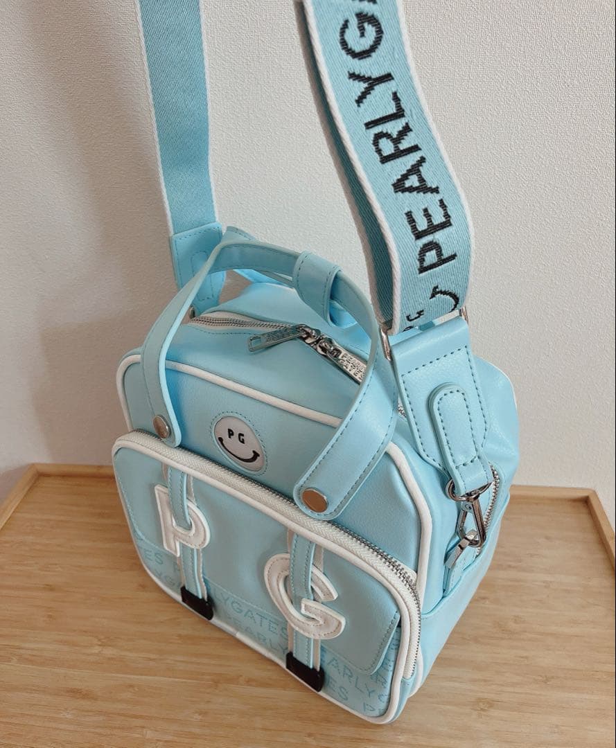 パーリーゲイツ カートバッグ PGゴルフバッグ 水色 - ゴルフバッグ