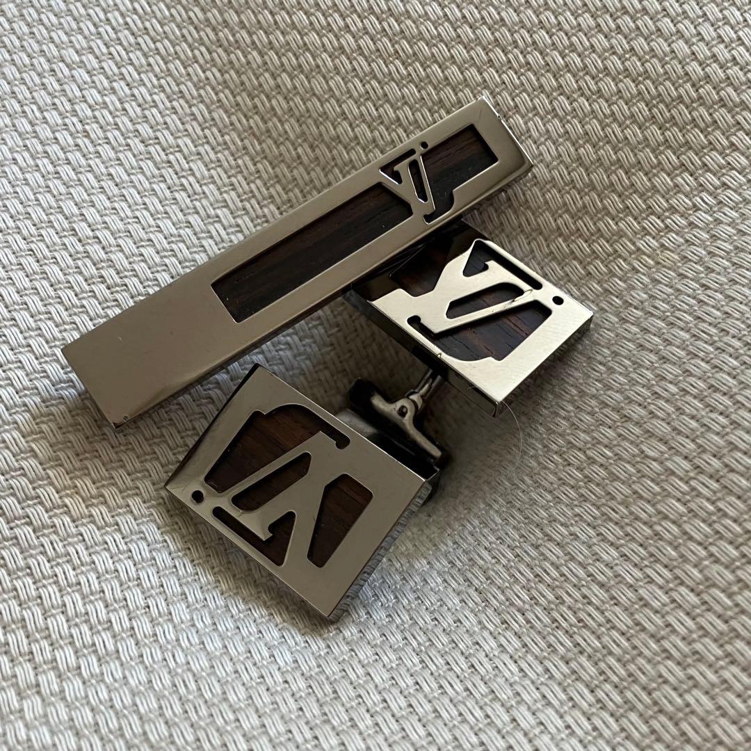 LOUIS VUITTON ルイヴィトン　カフスボタン&ネクタイピンセット ルイヴィトン ネクタイピン メンズ LOUIS VUITTON ネクタイピン LV
