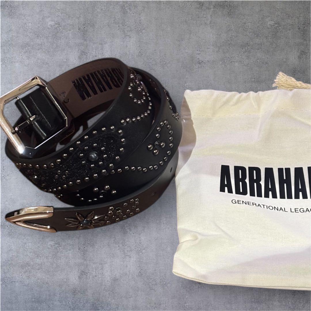 [即完品]ABRAHAMスタッズベルトsize2 Abraham スタッズベルト 完売品 ホワイト size2 - メルカリ