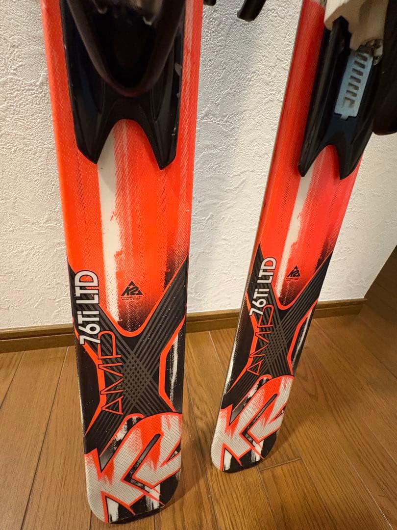 K2 AMP 76 LTD スキー板ビンディング付き初級、中級者用軽量 kyoto