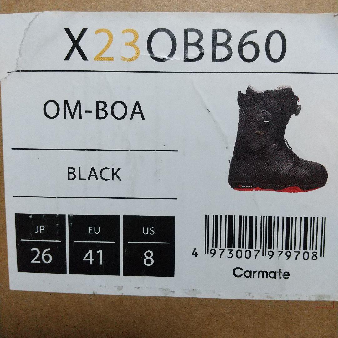 FLUX OM-BOA ブラック 26cm FLUX BINDINGS（フラックスバインディング） 25-26 フラックス