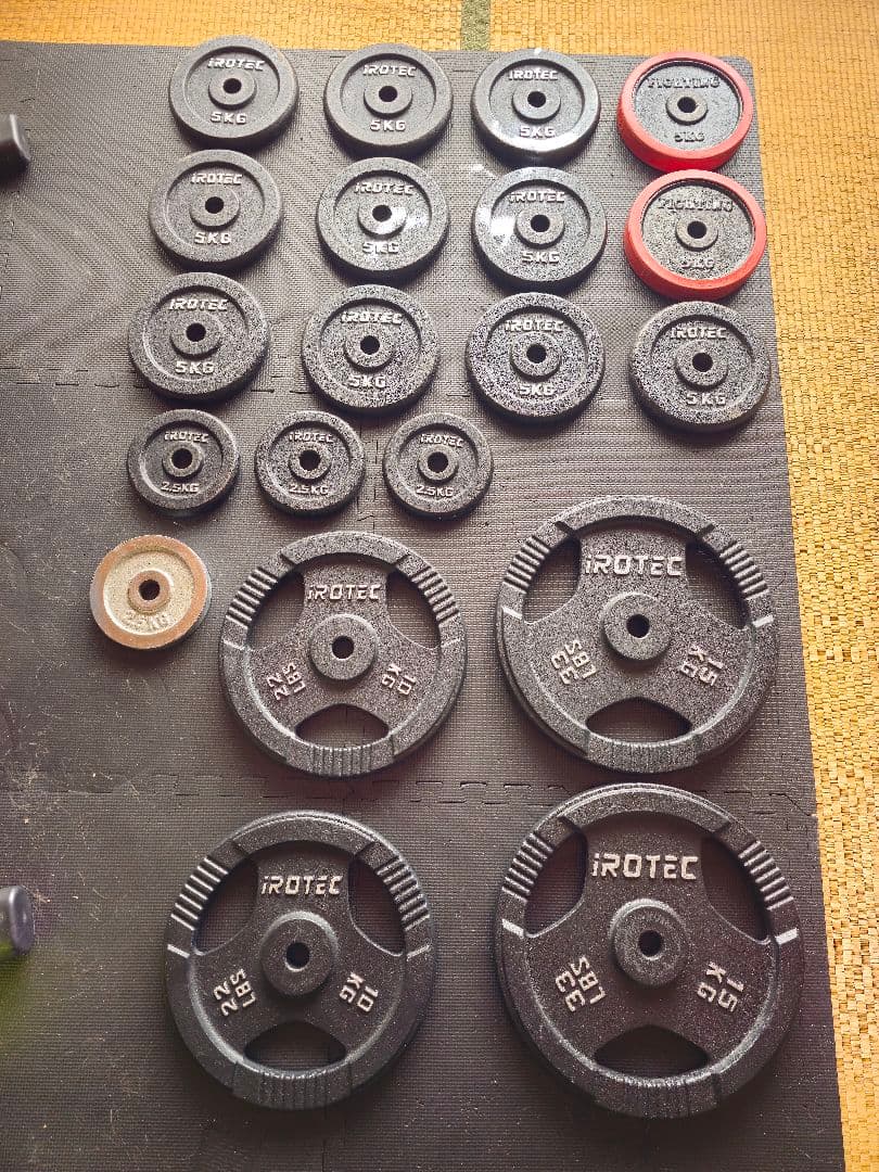 【岡山県内で直接手渡し限定】プレート重量120kg+ベンチ+バーベル+EZバー 楽天市場】ezバー プレートの通販