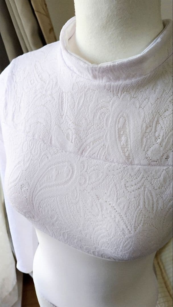 S～Mサイズ／白鳥オデット姫をイメージした白い長袖レースバレエ娘役