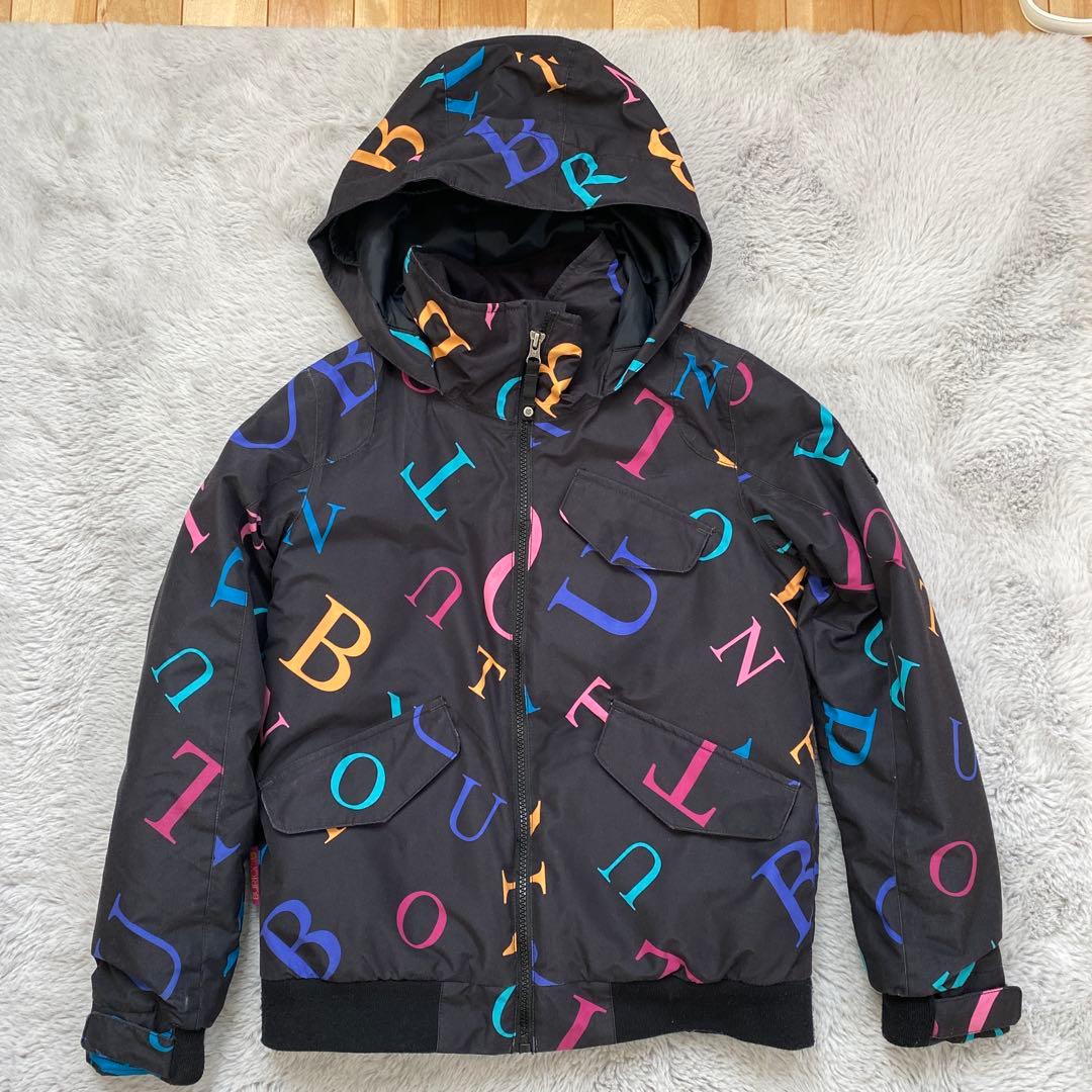 Burton アルファベット柄 スノーボードウェア上下セット S Burtonバートンスノーボードウェア セット Sサイズ Burton AK Gore-TEX
