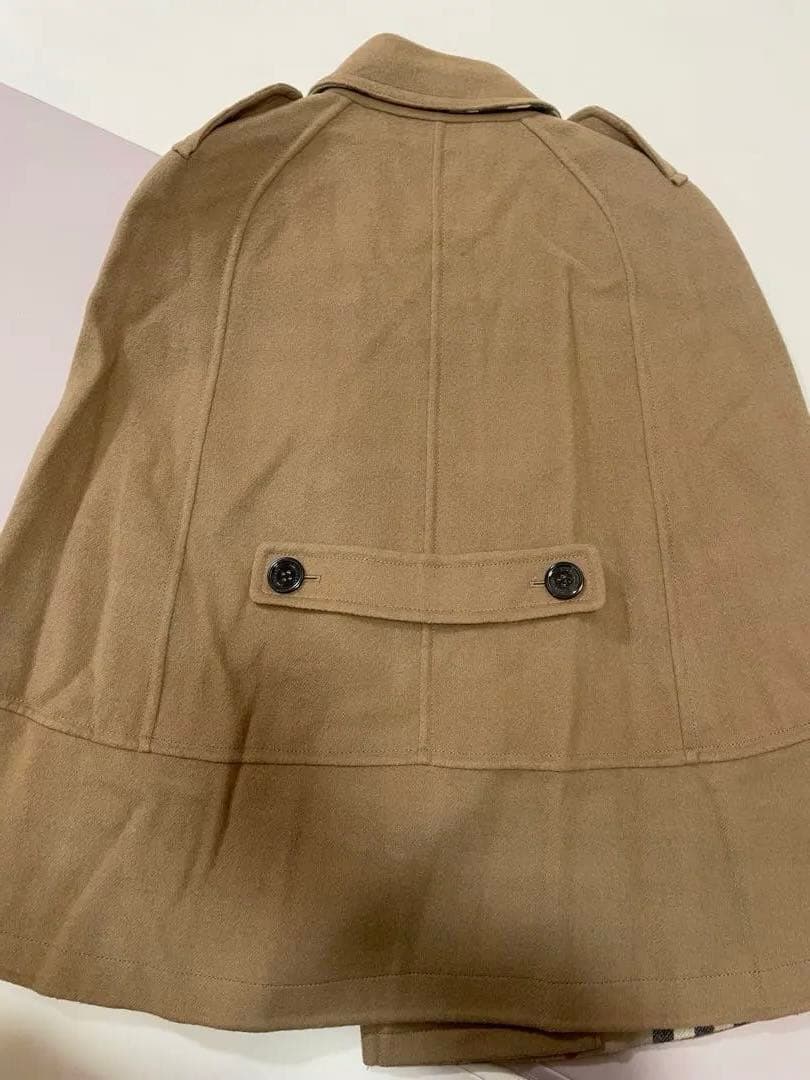 バーバリーロンドン ポンチョ ダッフル コート FREE メガチェック