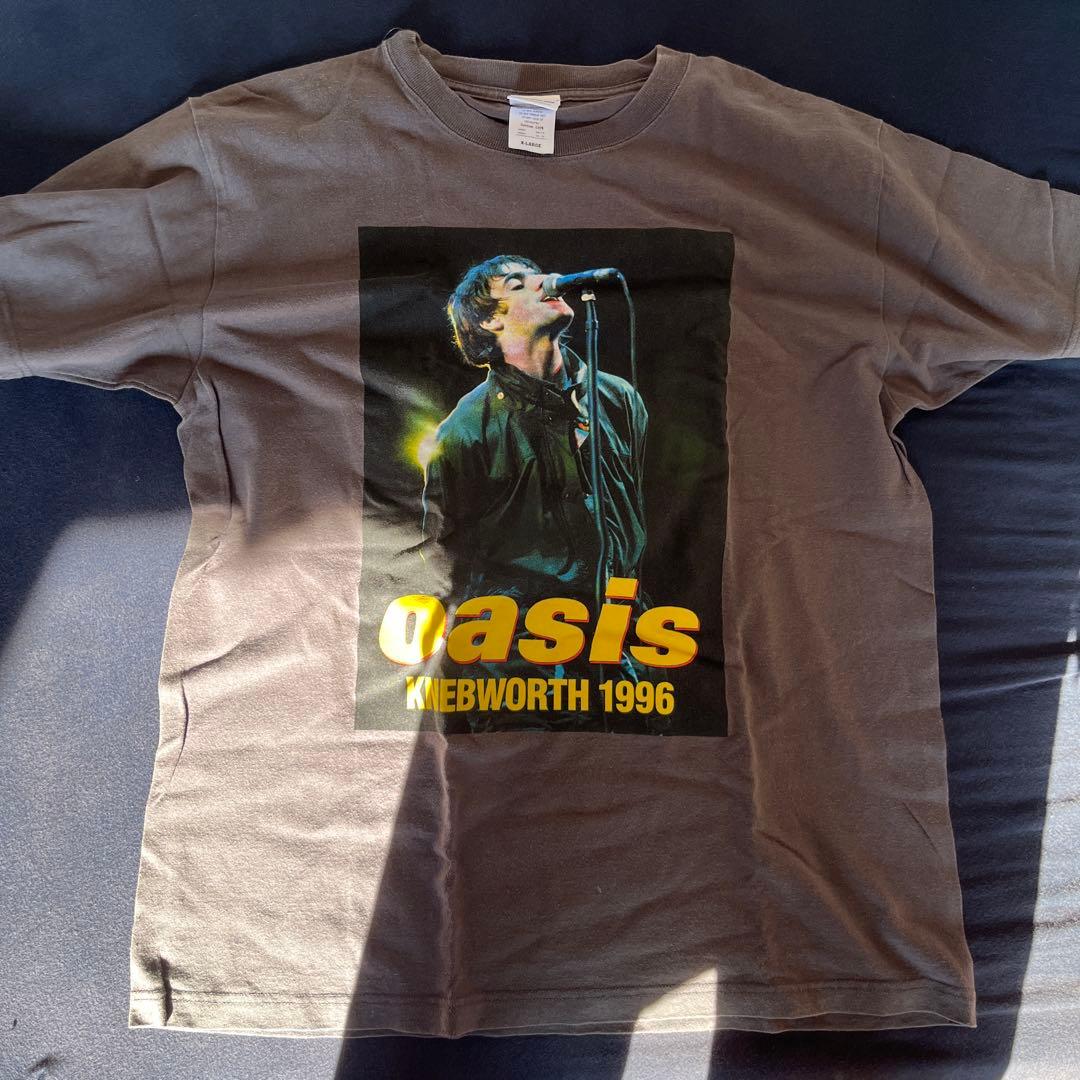 oasis KNEBWORTH 1996 Tシャツ XLサイズ Oasis Knebworth Vatical Stripe T-Shirt - WearYourBeer