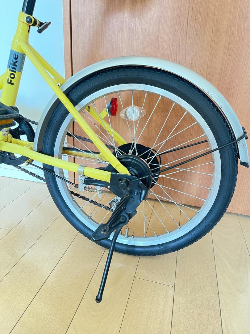 折りたたみ自転車 Folikeシマノ6段変速 20インチ LEDランプ 引取専用