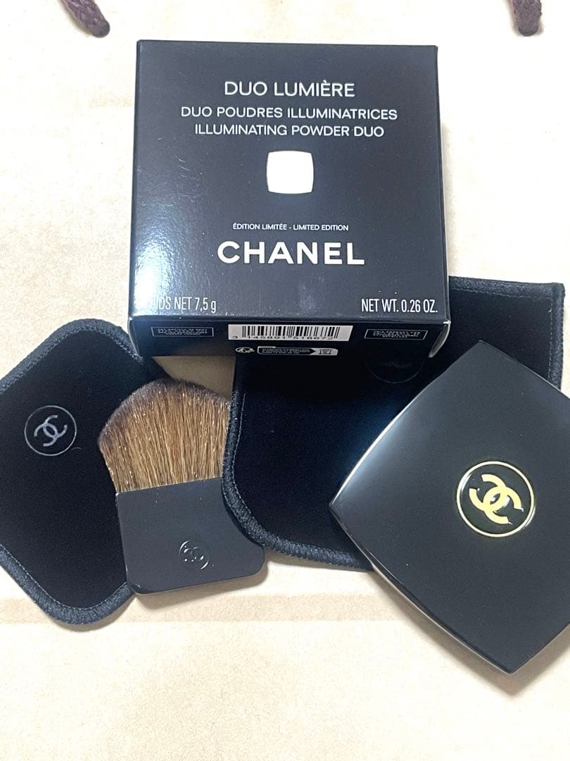 CHANEL シャネル デュオ プードゥル ルミエール フェイスパウダー 試してみた】デュオ プードゥル ルミエール CHANELの人気色