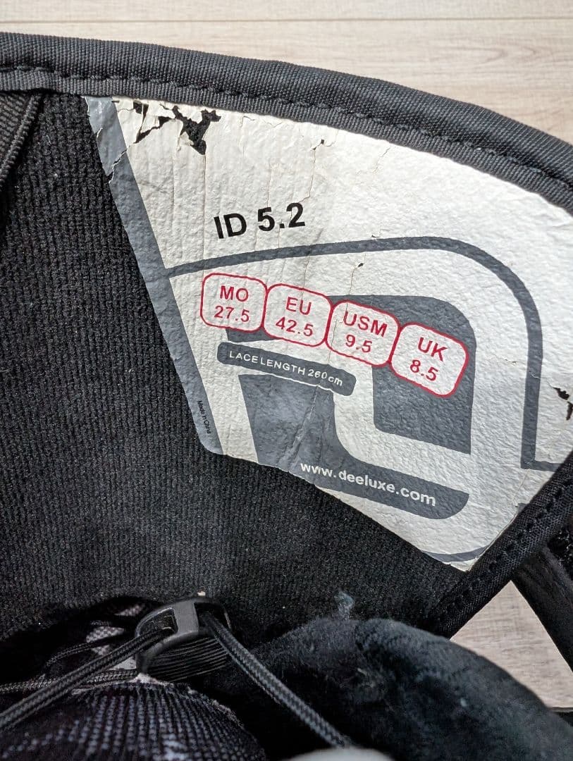 美品 《DEELUXE》スノーボードブーツ ブラック 27.5cm