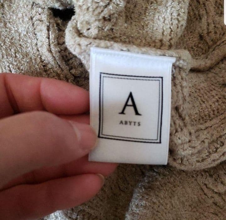 佐藤健 ABYTS ケーブルニットカーディガン ベージュ サンズ3 - メルカリ