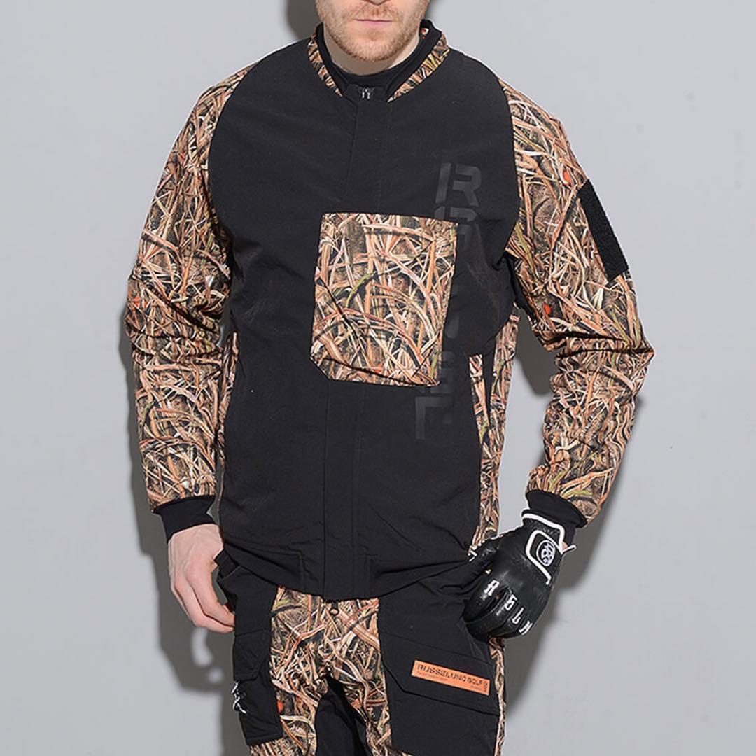 新品 ラッセルノ ゴルフ コンバット ポケット ジャケット カモ L 5