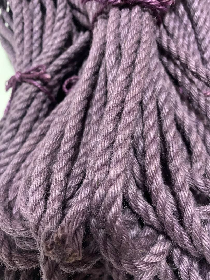 染麻縄　紫　6mm 7M 5本組　緊縛
