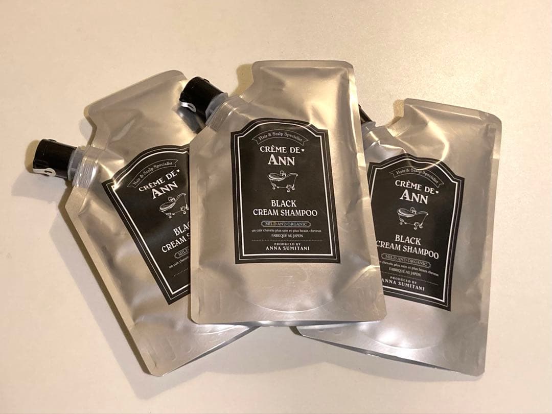 【新品】3点まとめ買い・クレムドアン・ブラッククリームシャンプー 300ｇ CREME DE ANN（クレムドアン） ブラッククリームシャンプー 1袋 300g