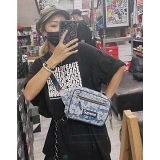 Supreme Fat Tip Jacquard Denim Waist Bag - メルカリ