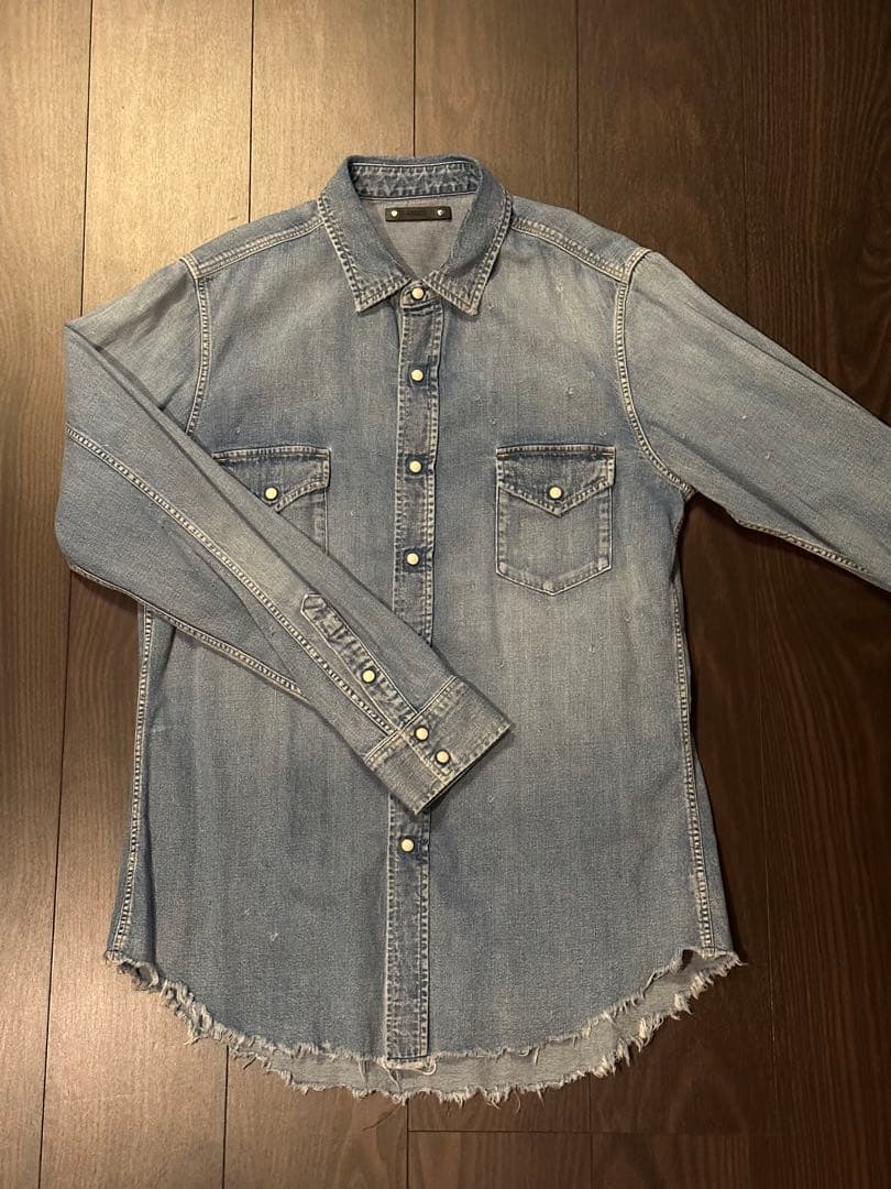 木村拓哉愛用 新品マインデニム デニム ウエスタンシャツ L〜XL相当
