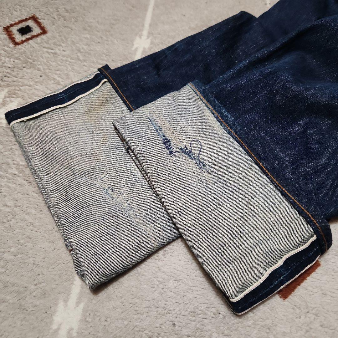 日本製 コアファイター セルビッジジーンズ LARGE